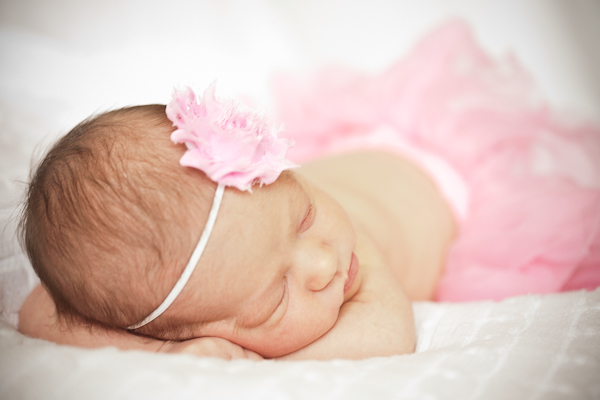 pink tutu newborn photo atlanta